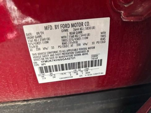 Used 2025 Ford Explorer ST-Line w/ Premium Package RWD image 14
