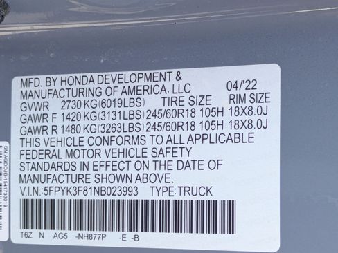 Used 2022 Honda Ridgeline Black Edition image 36