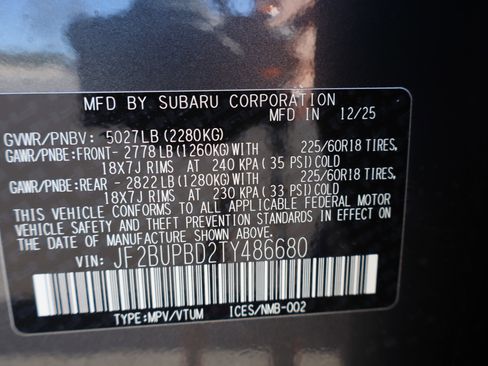 New 2026 Subaru Outback Premium image 24