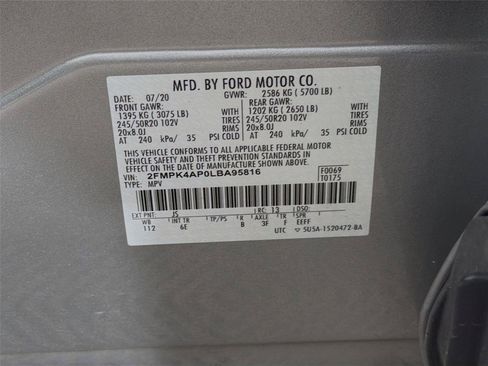 Used 2020 Ford Edge ST w/ Cold Weather Package AWD/4WD image 41