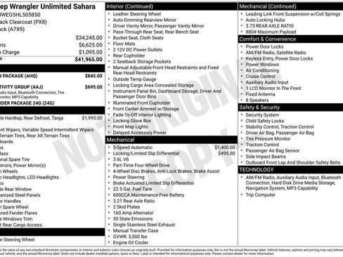 Used 2017 Jeep Wrangler Unlimited Sahara w/ Max Tow Package image 6