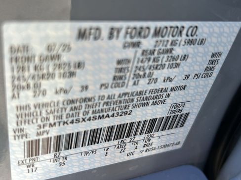 New 2025 Ford Mustang Mach-E GT w/ Interior Protection Package image 29