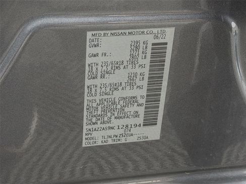 Used 2022 Nissan Murano S AWD/4WD image 38