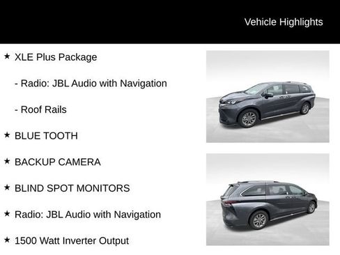 Certified 2025 Toyota Sienna XLE w/ XLE Plus Package AWD/4WD image 5