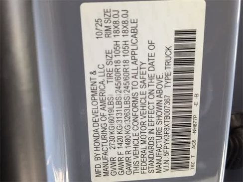 Used 2026 Honda Ridgeline Black Edition image 40