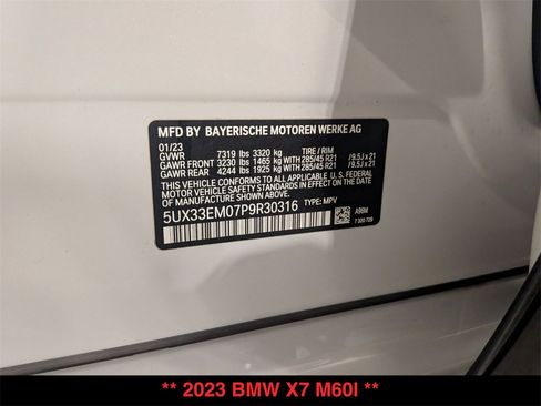 Certified 2023 BMW X7 M60i w/ Executive Package image 33