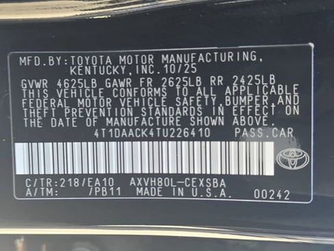 Used 2026 Toyota Camry SE w/ Convenience Package FWD image 35