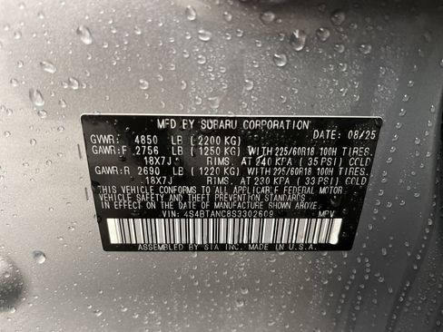 New 2025 Subaru Outback Limited image 27