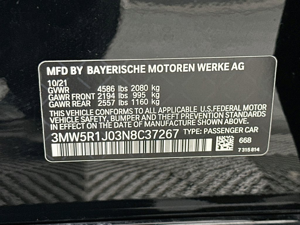 Used 2022 BMW 330i Sedan w/ Driving Assistance Package RWD image 33