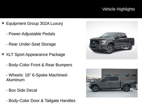 Used 2016 Ford F150 XLT w/ Equipment Group 302A Luxury image 16