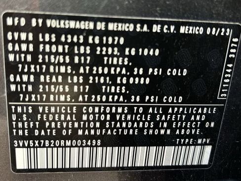 Used 2024 Volkswagen Taos S image 30