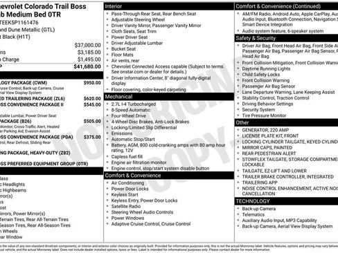 Used 2023 Chevrolet Colorado Trail Boss w/ Technology Package image 2