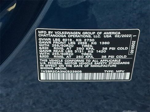 Certified 2022 Volkswagen Atlas SEL image 28