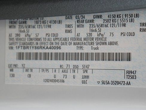 Used 2024 Ford Transit 250 Low Roof w/ Exterior Upgrade Package image 43