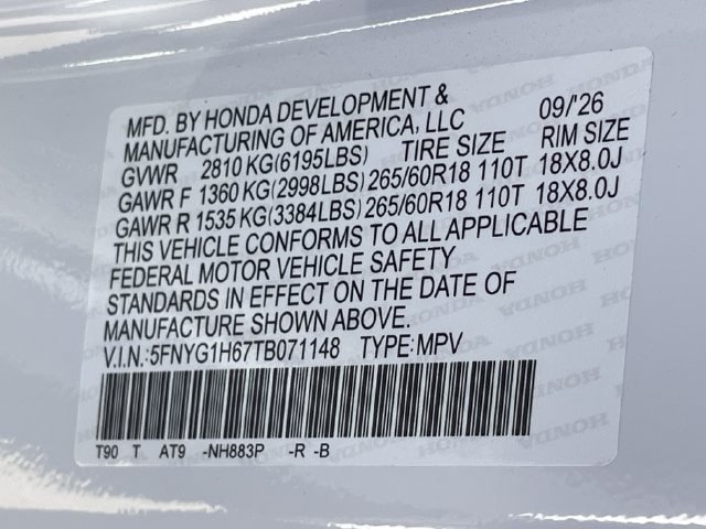New 2026 Honda Pilot TrailSport image 29