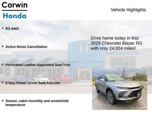 Used 2025 Chevrolet Blazer RS AWD/4WD image 6