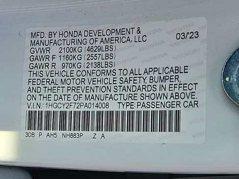 Certified 2023 Honda Accord Sport image 28