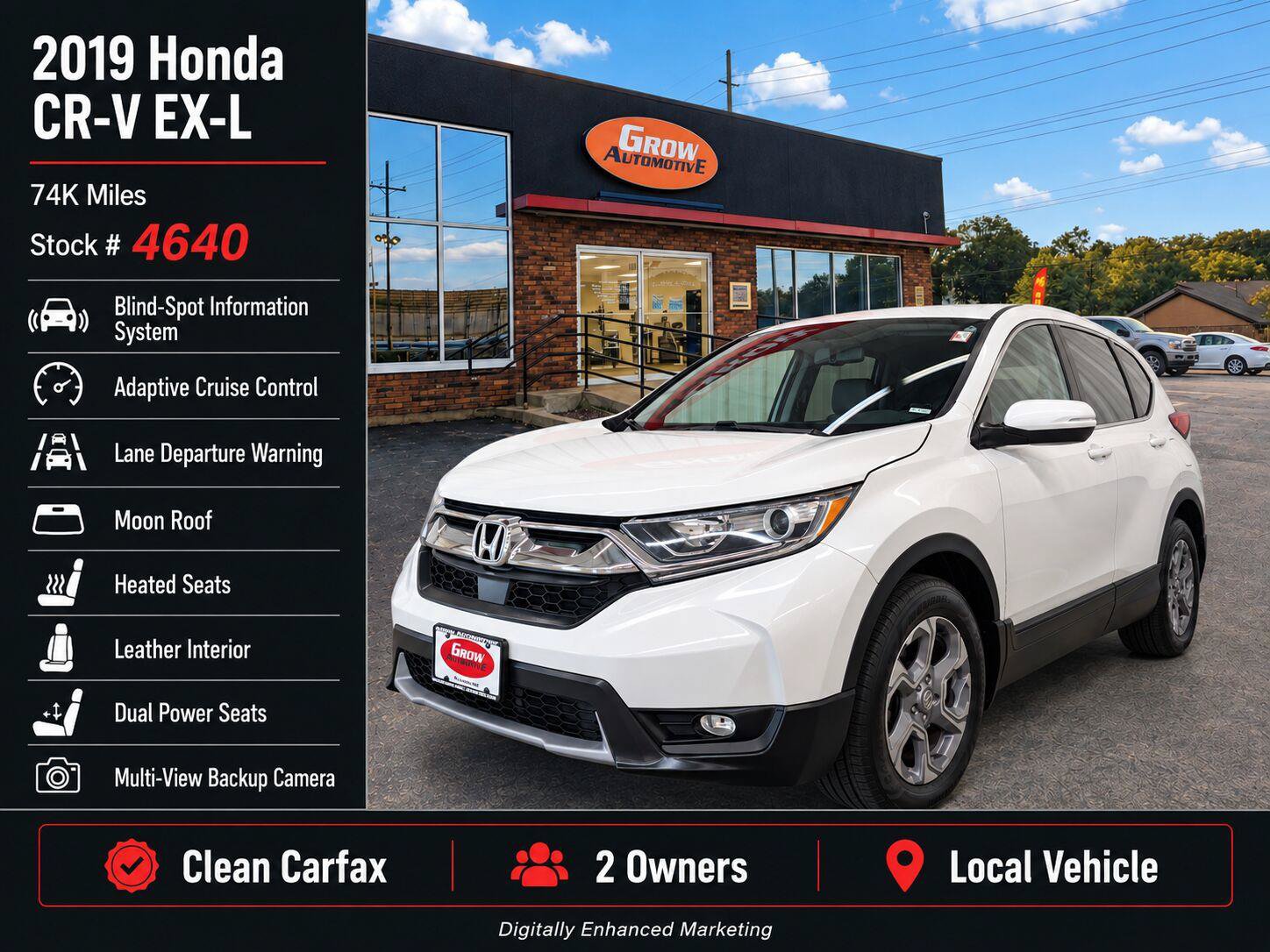 Used 2019 Honda CR-V EX-L image 2