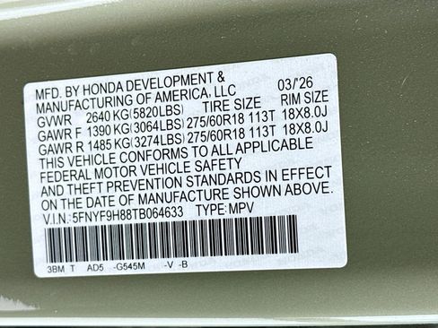 New 2026 Honda Passport TrailSport Elite image 32