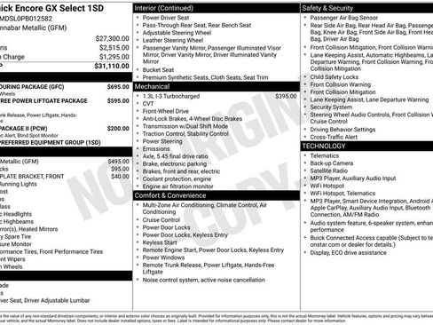 Used 2023 Buick Encore GX Select w/ Sport Touring Package FWD image 1