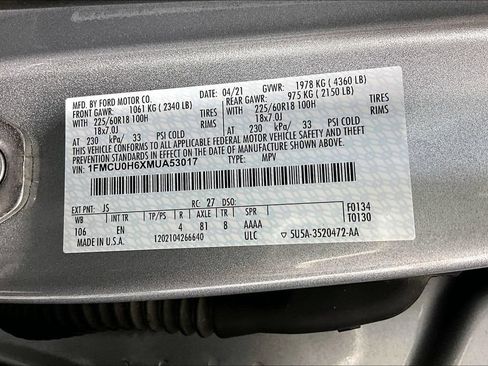 Used 2021 Ford Escape SEL FWD image 31