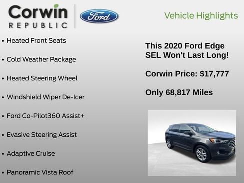 Used 2020 Ford Edge SEL w/ Cold Weather Package image 6