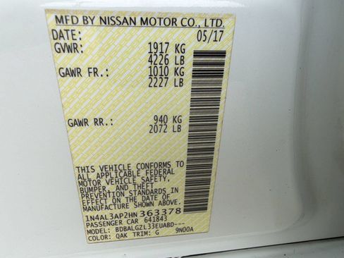 Used 2017 Nissan Altima 2.5 S w/ Power Driver Seat Package FWD image 21