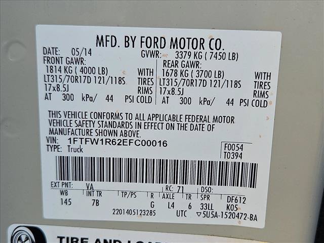 Used 2014 Ford F150 Raptor w/ Equipment Group 801A Luxury AWD/4WD image 15