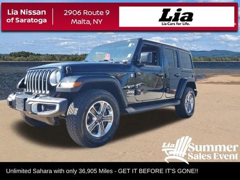 Used 2022 Jeep Wrangler Unlimited Sahara w/ Cold Weather Group AWD/4WD image 1