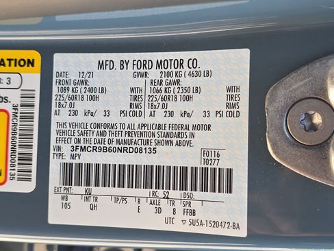 Used 2022 Ford Bronco Sport Big Bend w/ Convenience Package AWD/4WD image 34