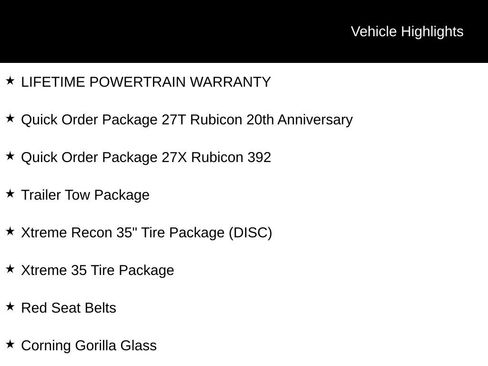 Used 2023 Jeep Wrangler Unlimited Rubicon 392 w/ Xtreme Recon 35" Tire Package image 6