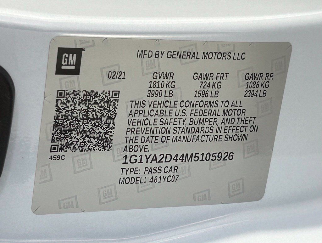 Used 2021 Chevrolet Corvette Stingray Coupe w/ 1LT RWD image 40