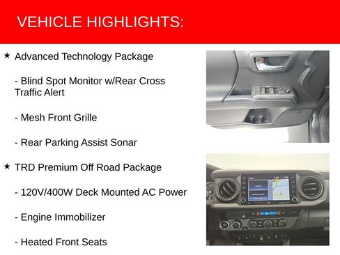Certified 2023 Toyota Tacoma TRD Off-Road w/ TRD Premium Off Road Package AWD/4WD image 18
