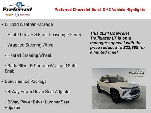 Certified 2024 Chevrolet TrailBlazer LT w/ Convenience Package AWD/4WD image 2