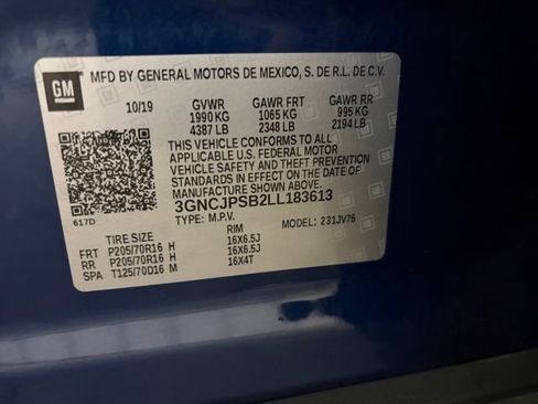 Used 2020 Chevrolet Trax LT w/ LPO, Protection Package AWD/4WD image 63