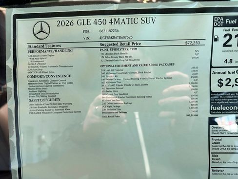 New 2026 Mercedes-Benz GLE 450 4MATIC image 17