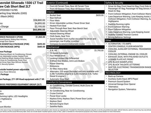 Certified 2025 Chevrolet Silverado 1500 LT Trail Boss w/ Convenience Package II image 11