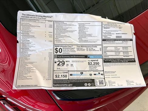 New 2026 BMW 430i xDrive w/ M Sport Package AWD/4WD image 19