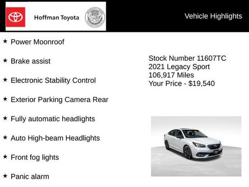 Used 2021 Subaru Legacy Sport AWD/4WD image 30