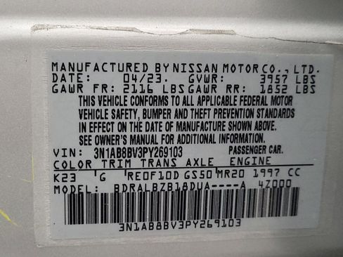 Used 2023 Nissan Sentra S FWD image 33