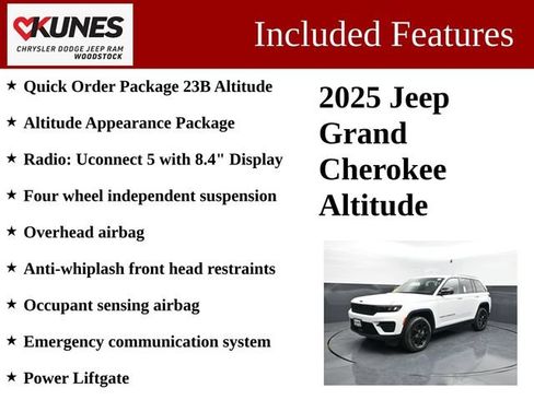 Used 2025 Jeep Grand Cherokee Altitude AWD/4WD image 3