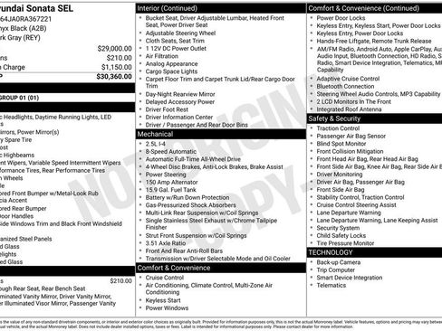Certified 2024 Hyundai Sonata SEL AWD/4WD image 24