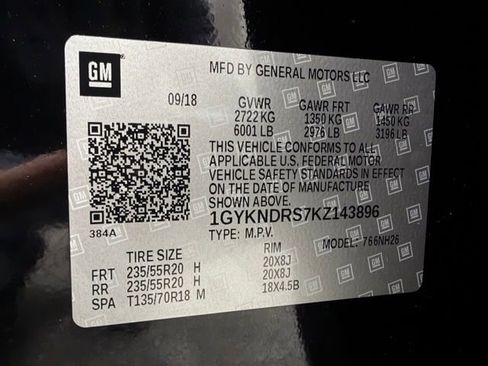 Used 2019 Cadillac XT5 Luxury w/ LPO, Black Ice Package AWD/4WD image 31