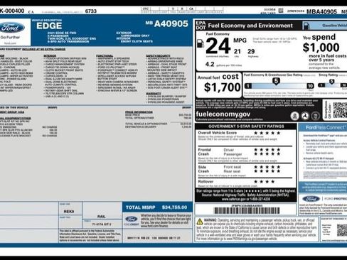 Used 2021 Ford Edge SE FWD image 27