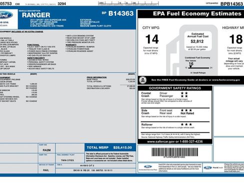 Used 2011 Ford Ranger Sport AWD/4WD image 6