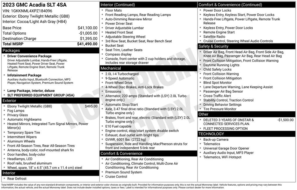 Certified 2023 GMC Acadia SLT FWD image 24