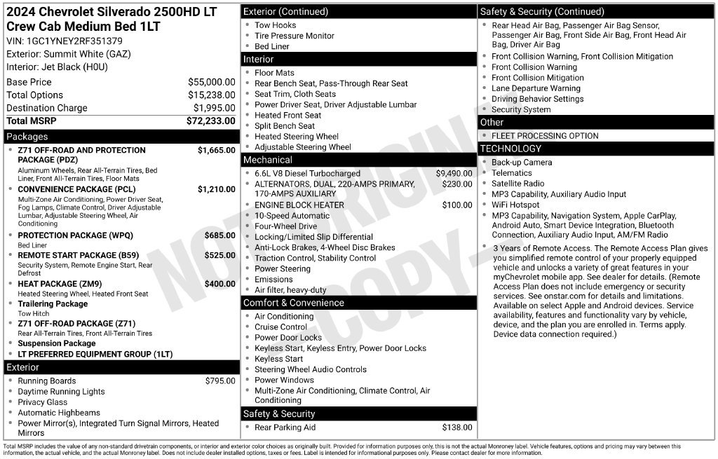 Used 2024 Chevrolet Silverado 2500 LT AWD/4WD image 6