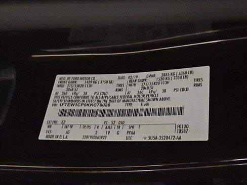 Used 2019 Ford F150 XL w/ Equipment Group 101A Mid RWD image 19