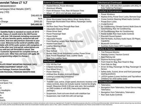 Used 2013 Chevrolet Tahoe LT AWD/4WD image 9