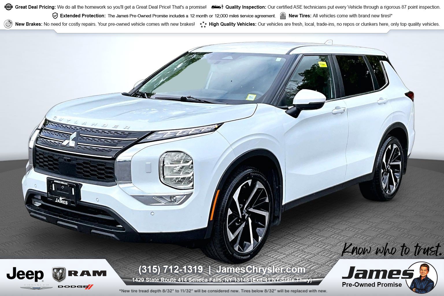 Used 2023 Mitsubishi Outlander SE AWD/4WD image 1